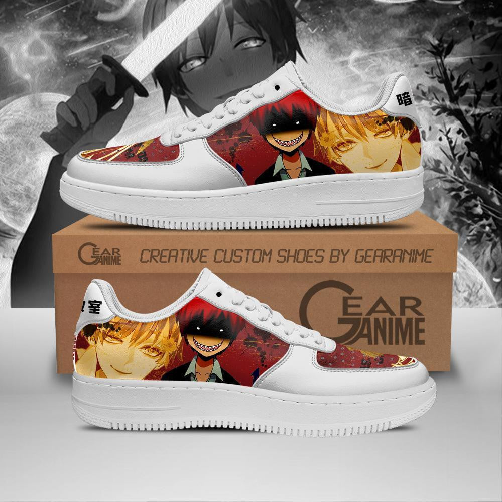 Baskets Anime Karma Akabane en Cuir Chaussures Basses Unisexes Anime Manga