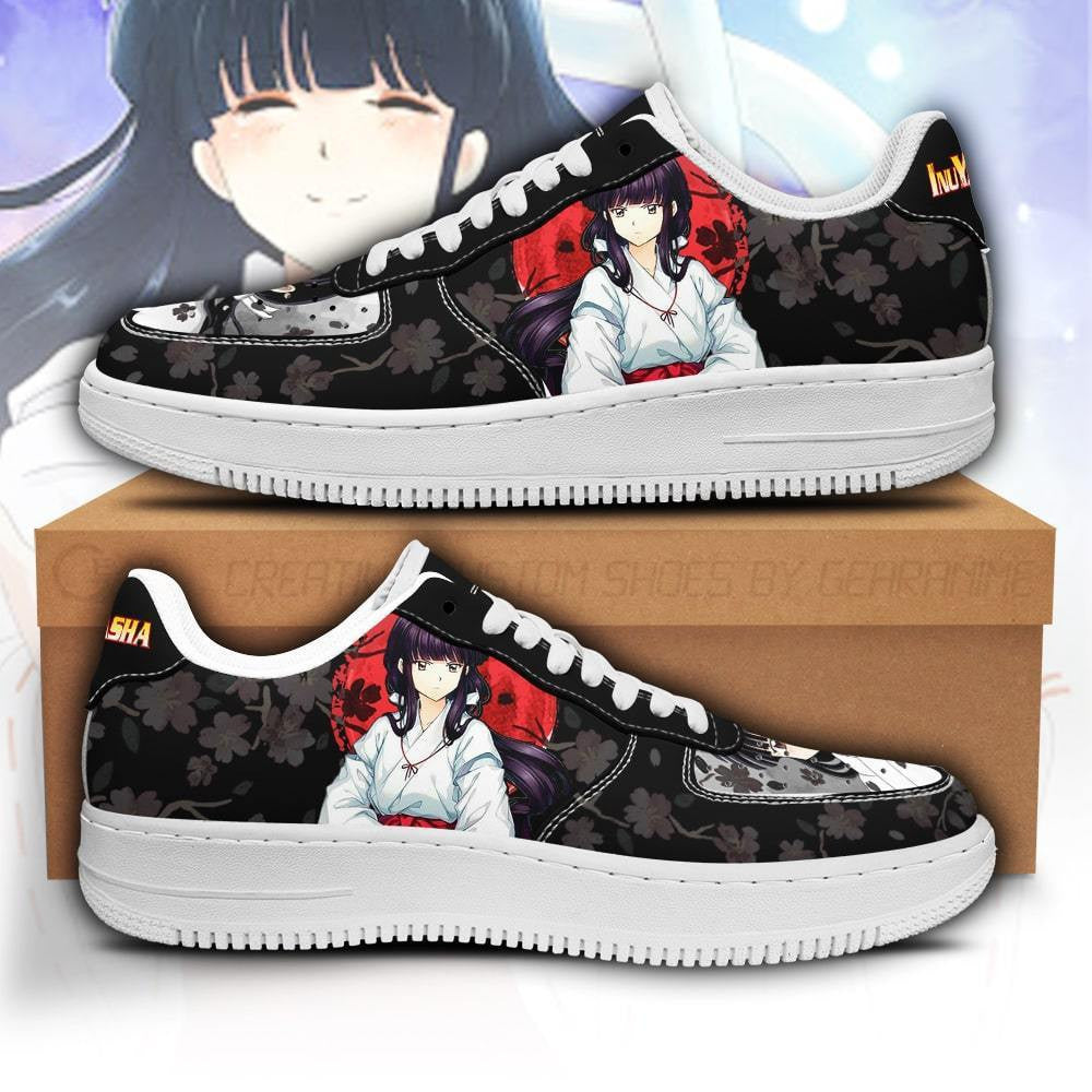 Baskets Anime Kikyo en Cuir Chaussures Basses Unisexes Anime Manga
