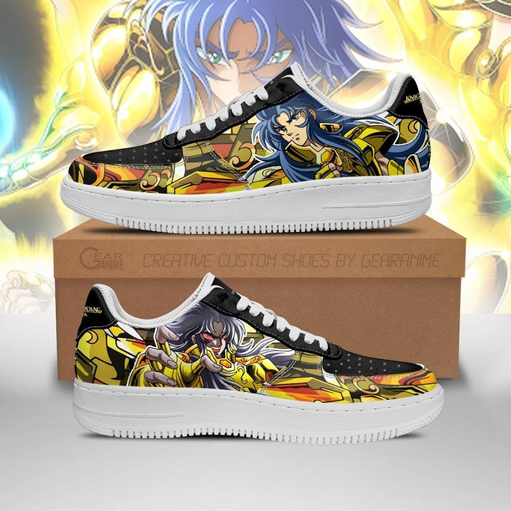 Baskets Anime Gemini Saga en Cuir Chaussures Basses Unisexes Anime Manga