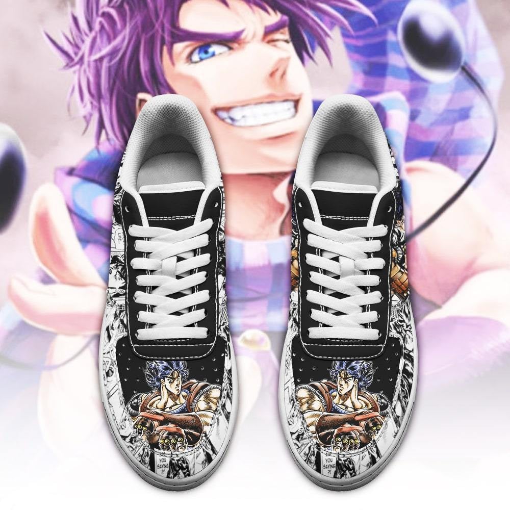 Baskets Anime Jonathan Joestar en Cuir Chaussures Basses Unisexes Anime Manga