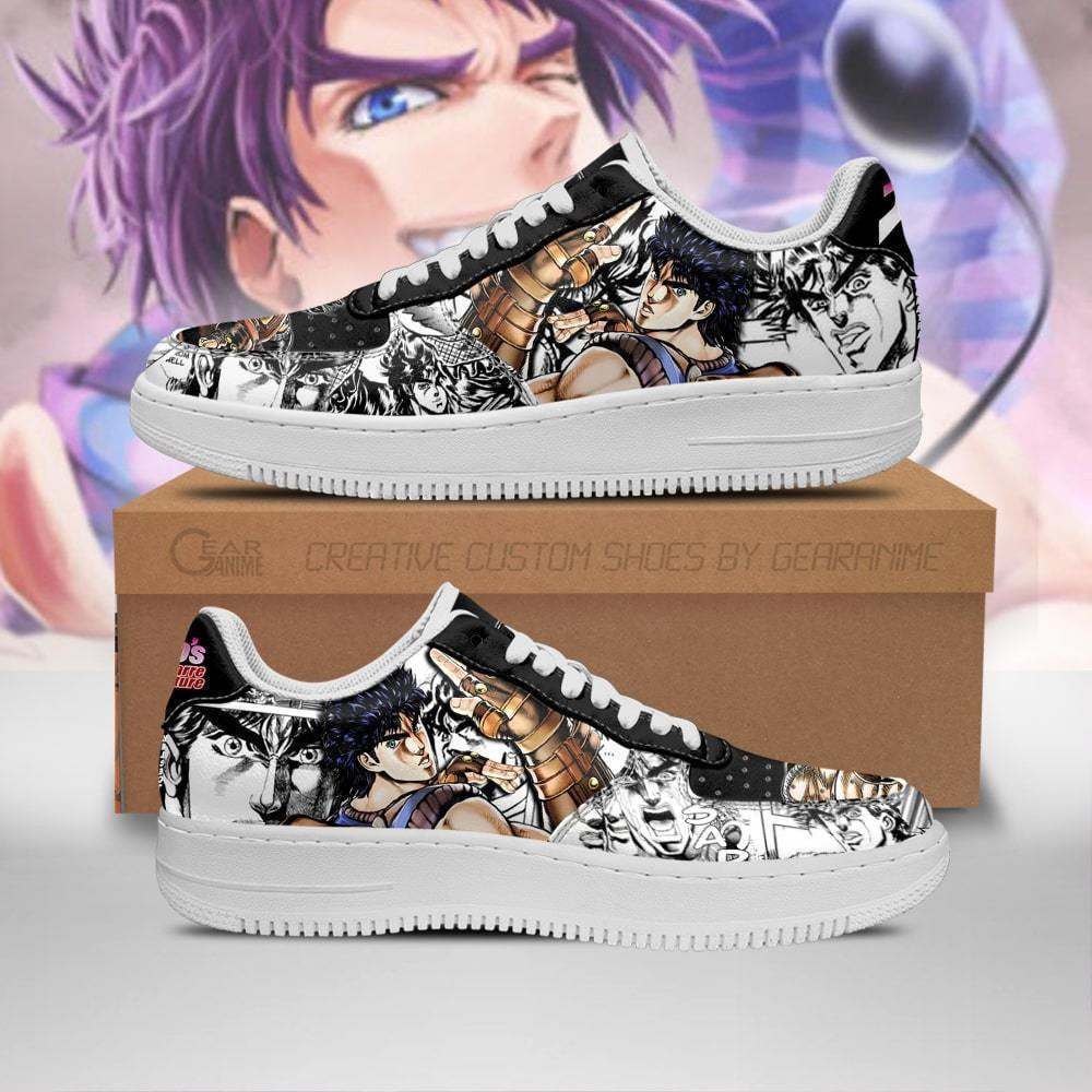Baskets Anime Jonathan Joestar en Cuir Chaussures Basses Unisexes Anime Manga