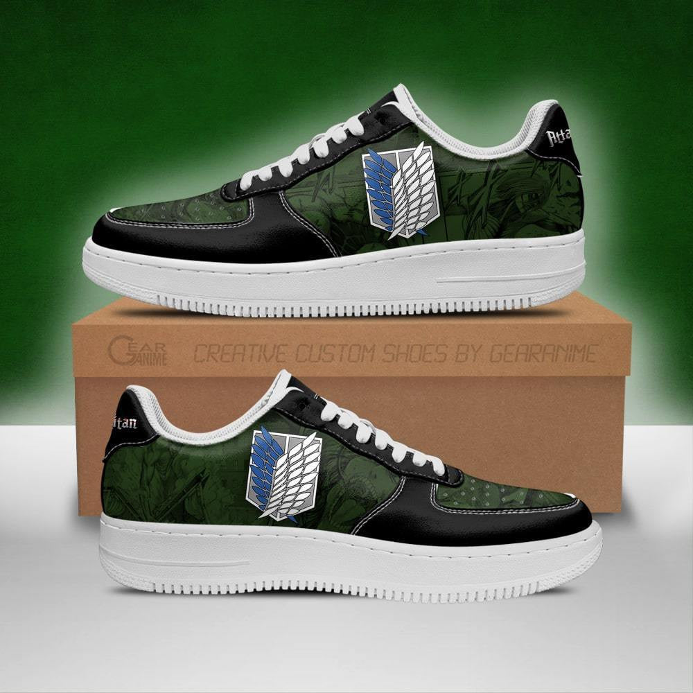 Baskets Anime Scout Regiment en Cuir Chaussures Basses Unisexes Anime Manga