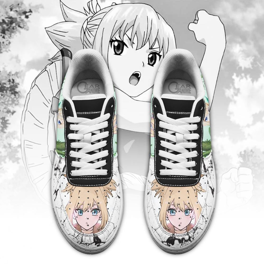 Baskets Anime Dr. Stone Kohaku en Cuir Chaussures Basses Unisexes Anime Manga