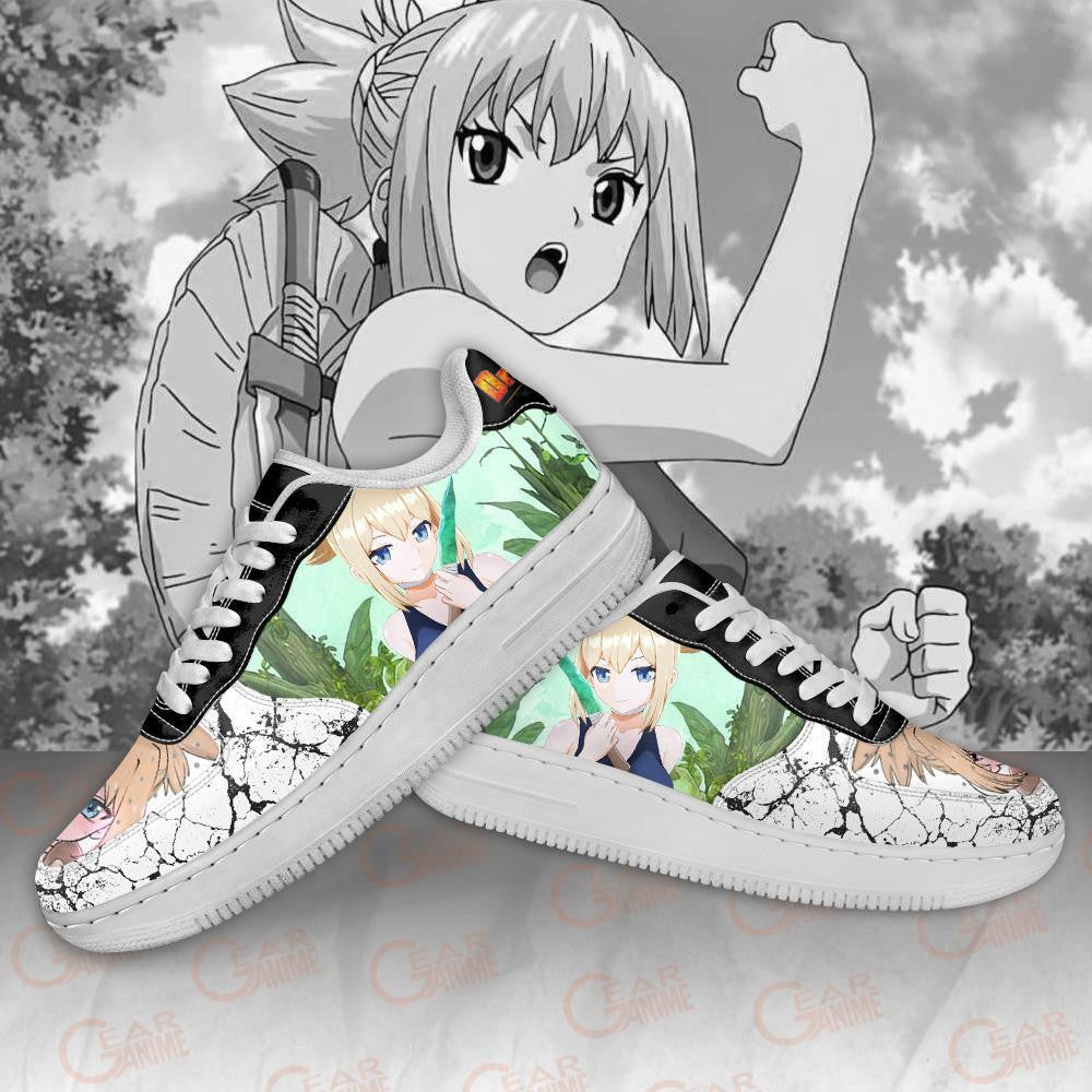 Baskets Anime Dr. Stone Kohaku en Cuir Chaussures Basses Unisexes Anime Manga