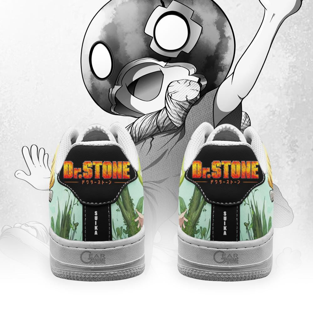 Baskets Anime Dr. Stone Suika en Cuir Chaussures Basses Unisexes Anime Manga