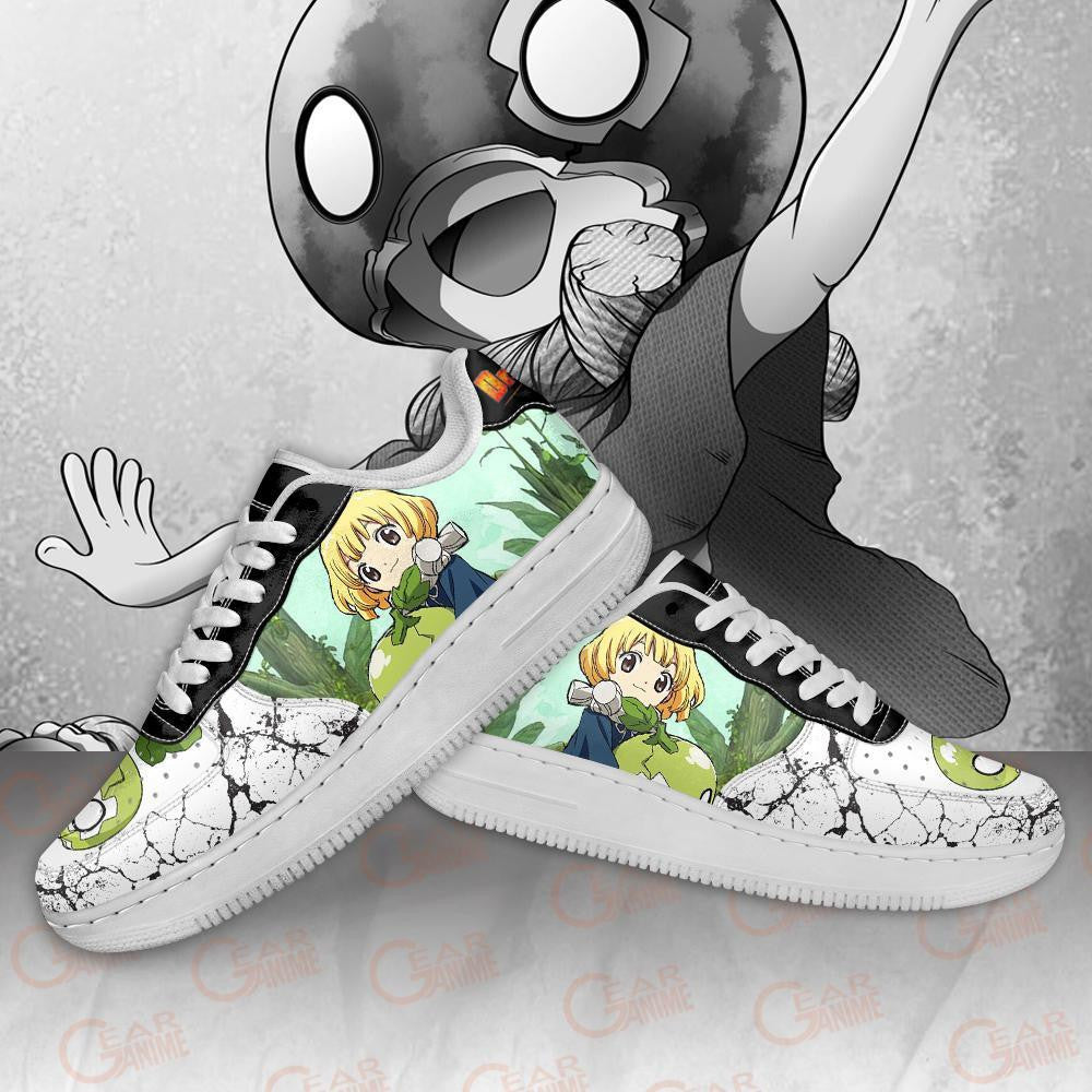 Baskets Anime Dr. Stone Suika en Cuir Chaussures Basses Unisexes Anime Manga