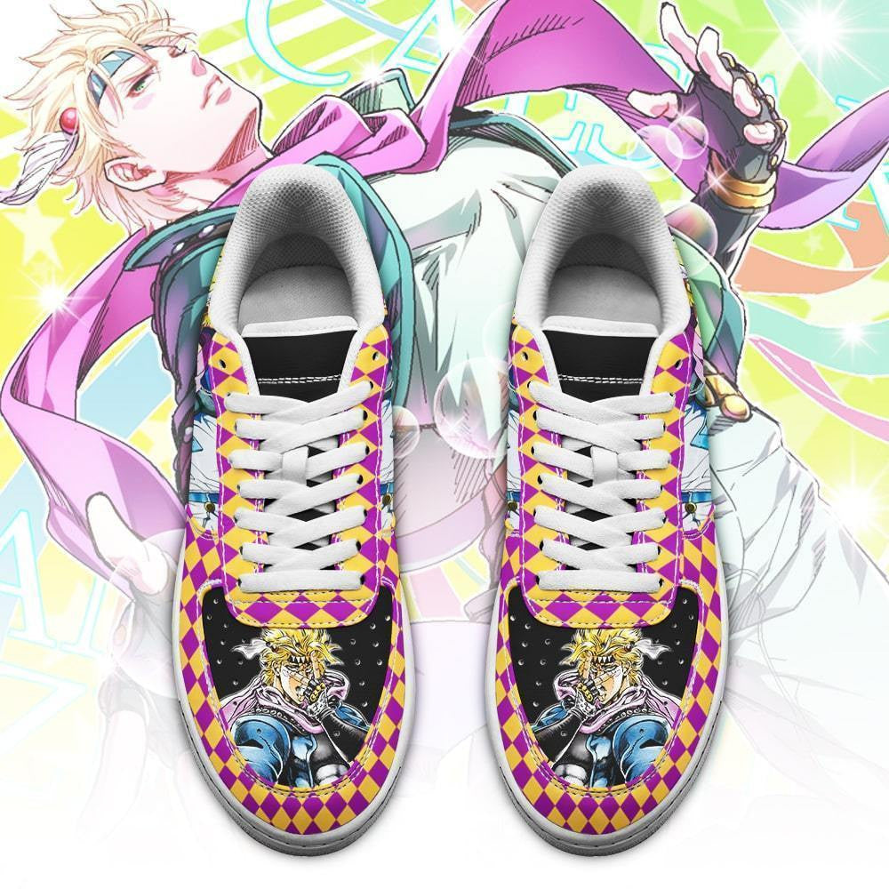 Baskets Anime Caesar Anthonio Zeppeli en Cuir Chaussures Basses Unisexes Anime Manga