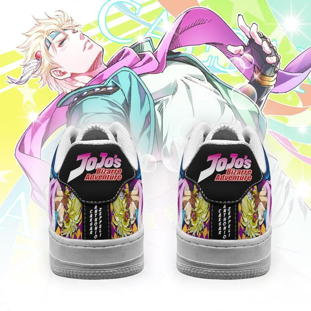 Baskets Anime Caesar Anthonio Zeppeli en Cuir Chaussures Basses Unisexes Anime Manga