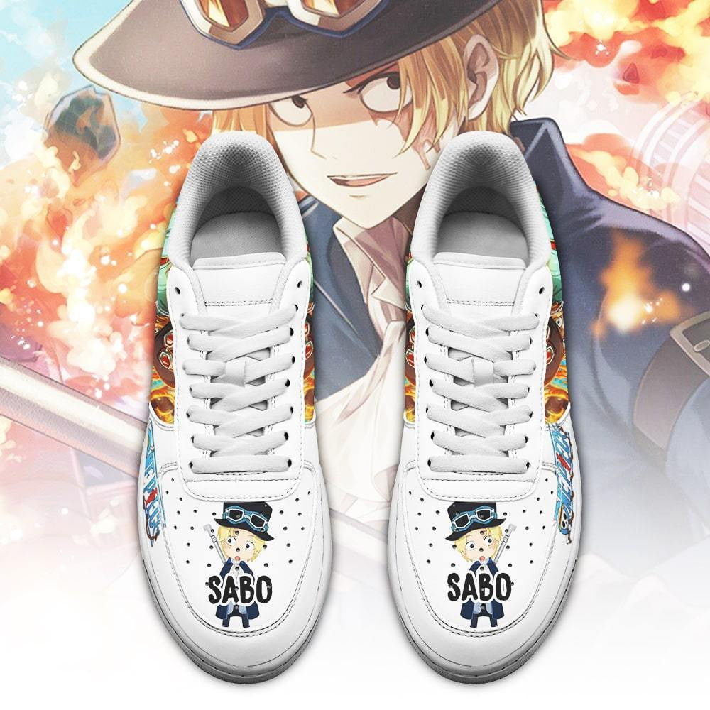 Baskets Anime Sabo en Cuir Chaussures Basses Unisexes Anime Manga