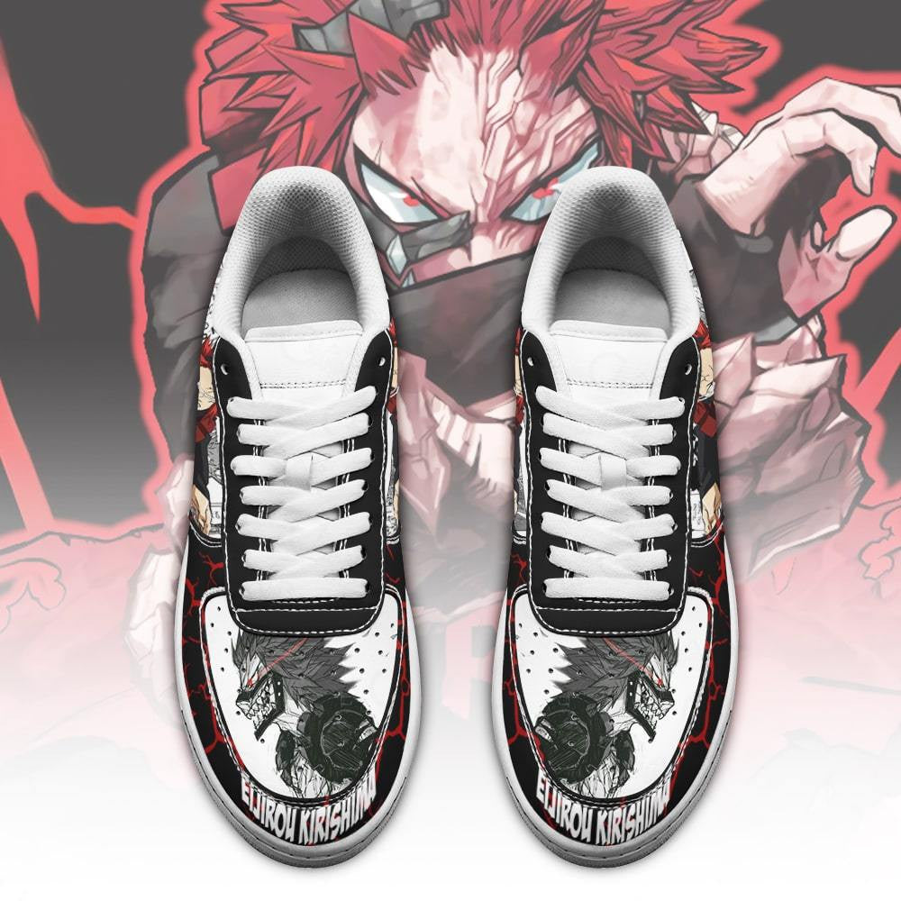 Baskets Anime Eijirou Kirishima en Cuir Chaussures Basses Unisexes Anime Manga