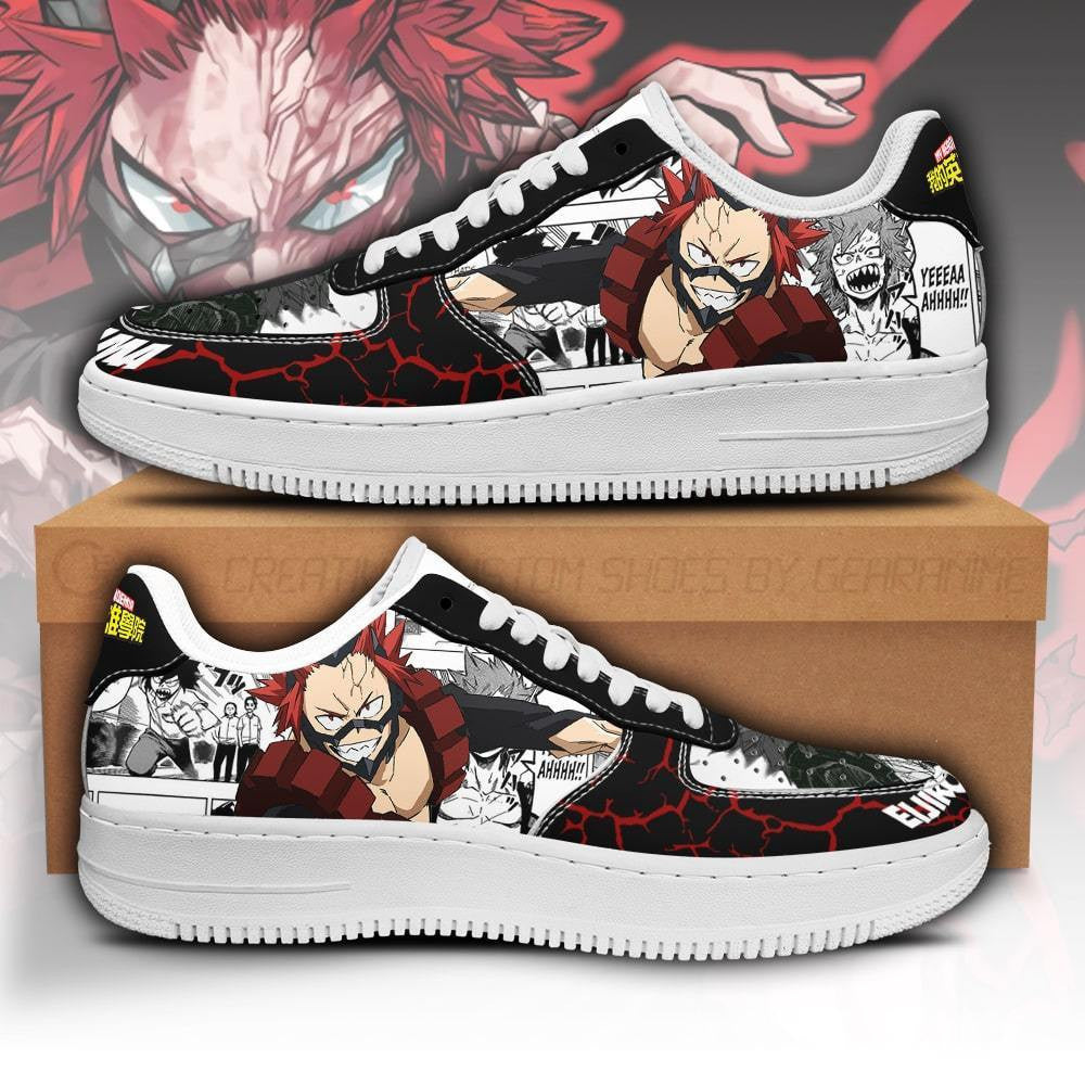 Baskets Anime Eijirou Kirishima en Cuir Chaussures Basses Unisexes Anime Manga