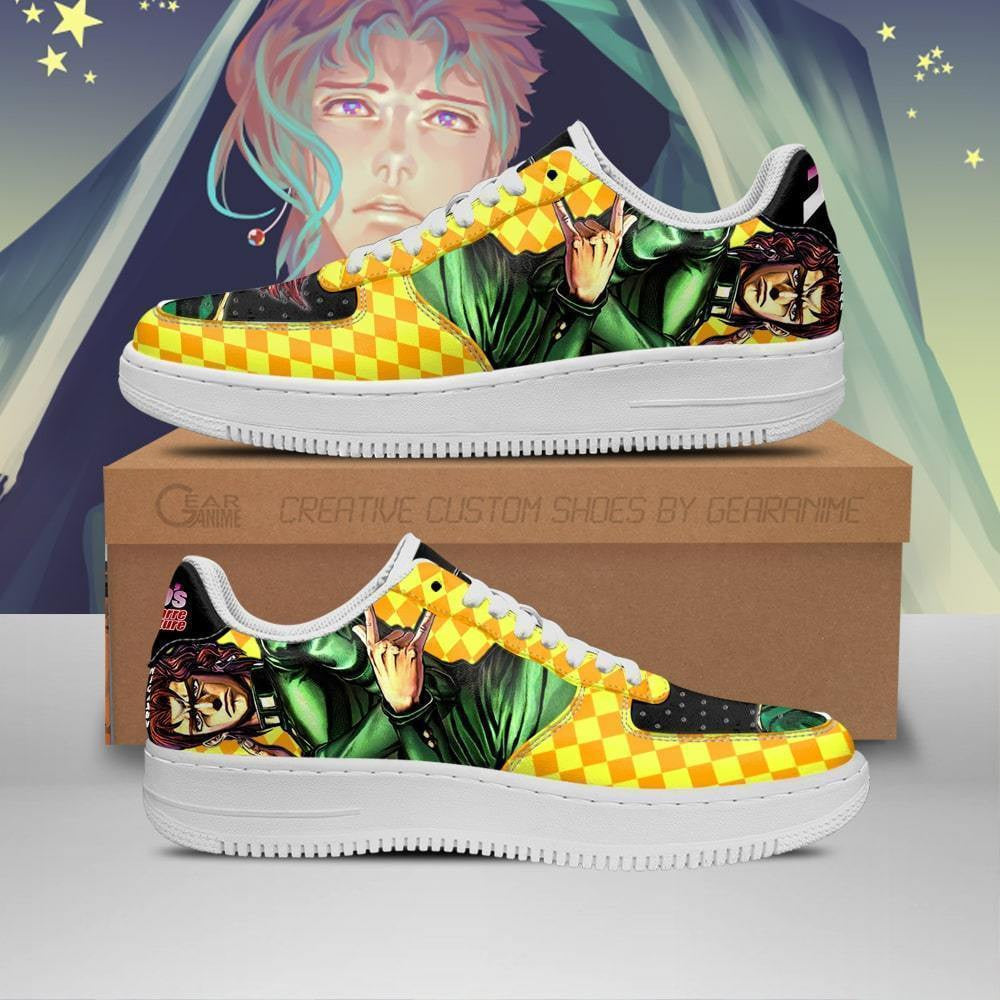 Baskets Anime Noriaki Kakyoin en Cuir Chaussures Basses Unisexes Anime Manga