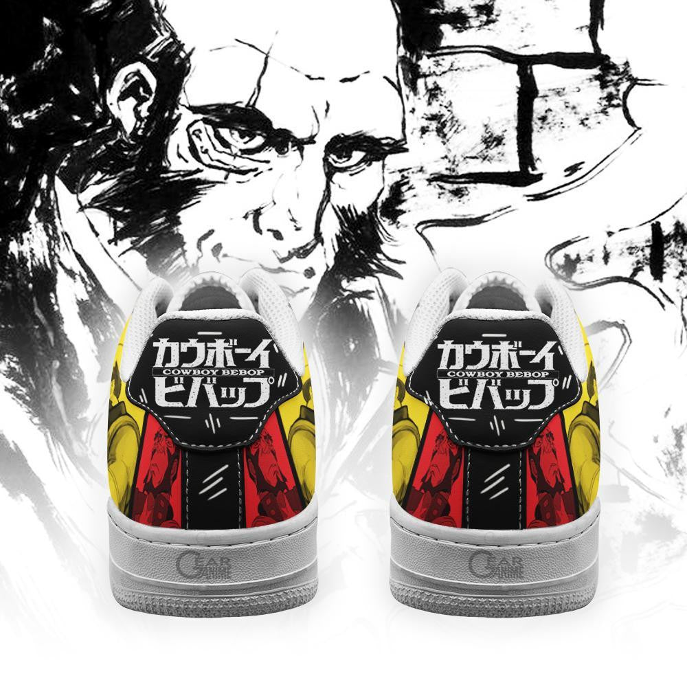Baskets Anime Jet Black en Cuir Chaussures Basses Unisexes Anime Manga