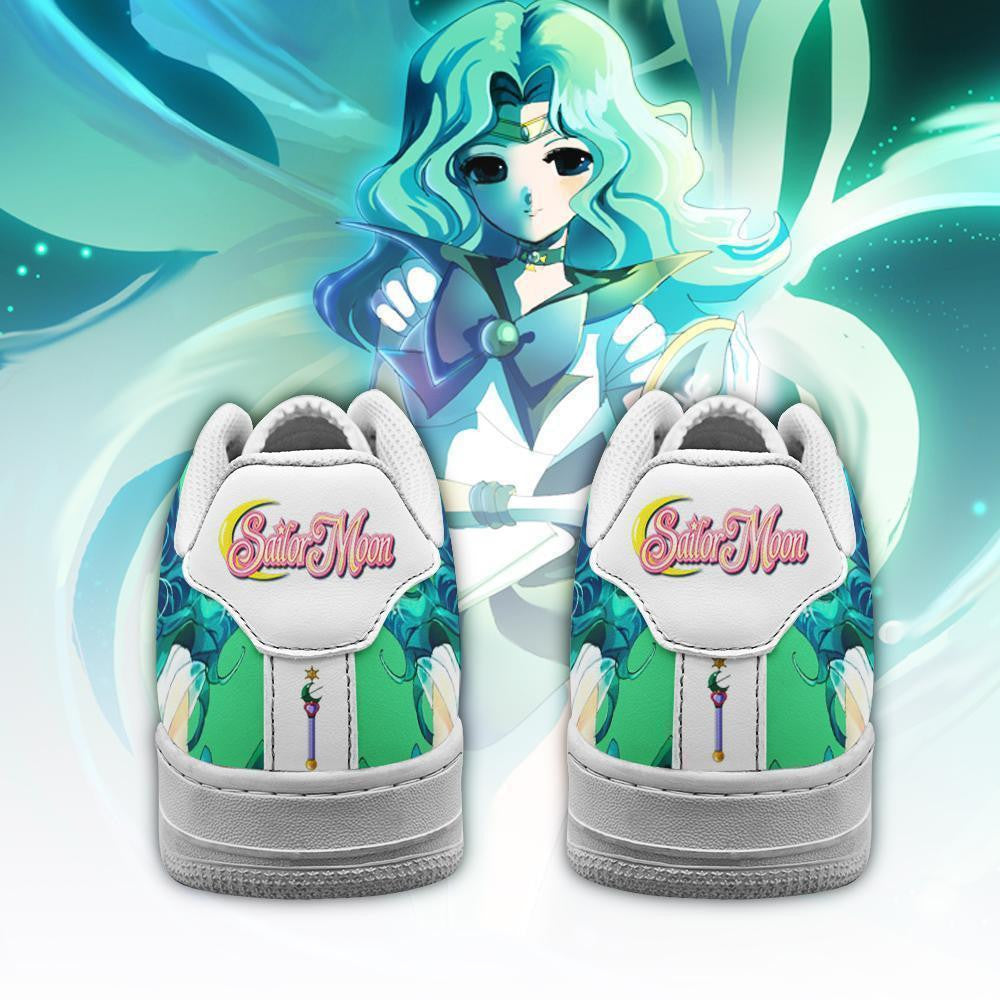 Baskets Anime Sailor Neptune en Cuir Chaussures Basses Unisexes Anime Manga