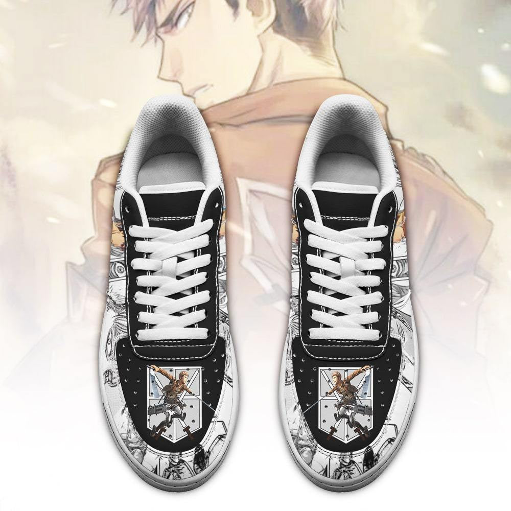 Baskets Anime Jean Kirstein en Cuir Chaussures Basses Unisexes Anime Manga