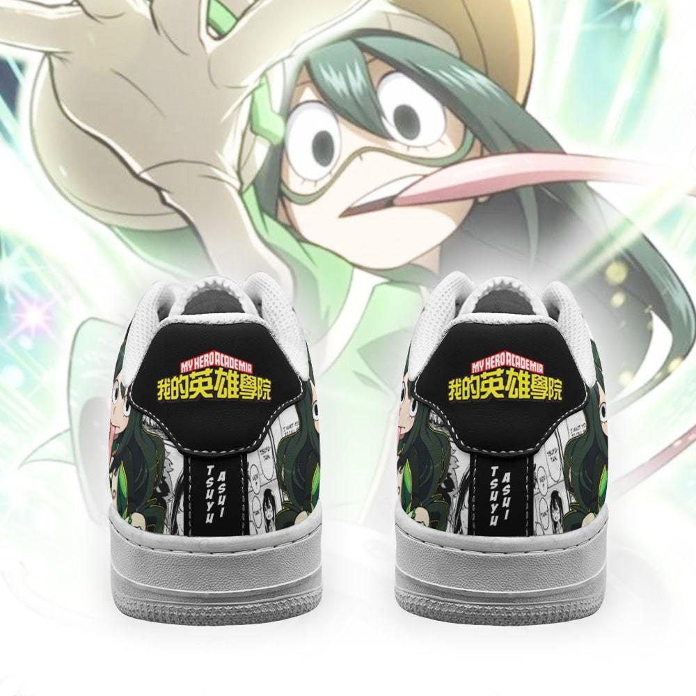Baskets Anime Tsuyu Asui en Cuir Chaussures Basses Unisexes Anime Manga