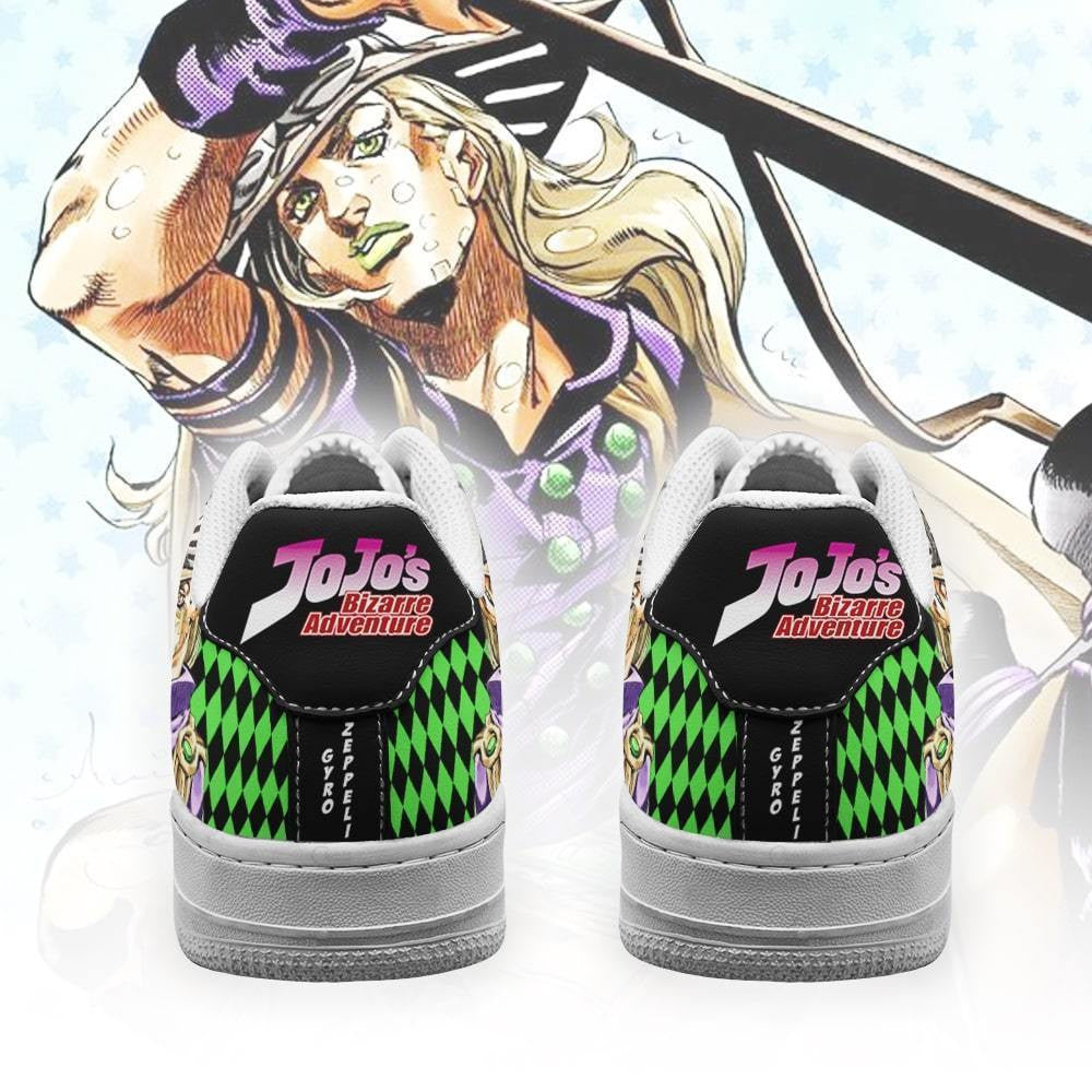 Baskets Anime Gyro Zeppeli en Cuir Chaussures Basses Unisexes Anime Manga