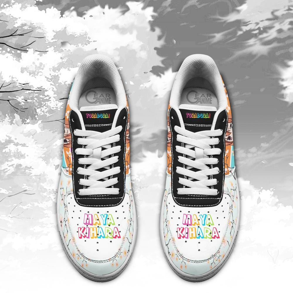 Baskets Anime Maya Kihara en Cuir Chaussures Basses Unisexes Anime Manga