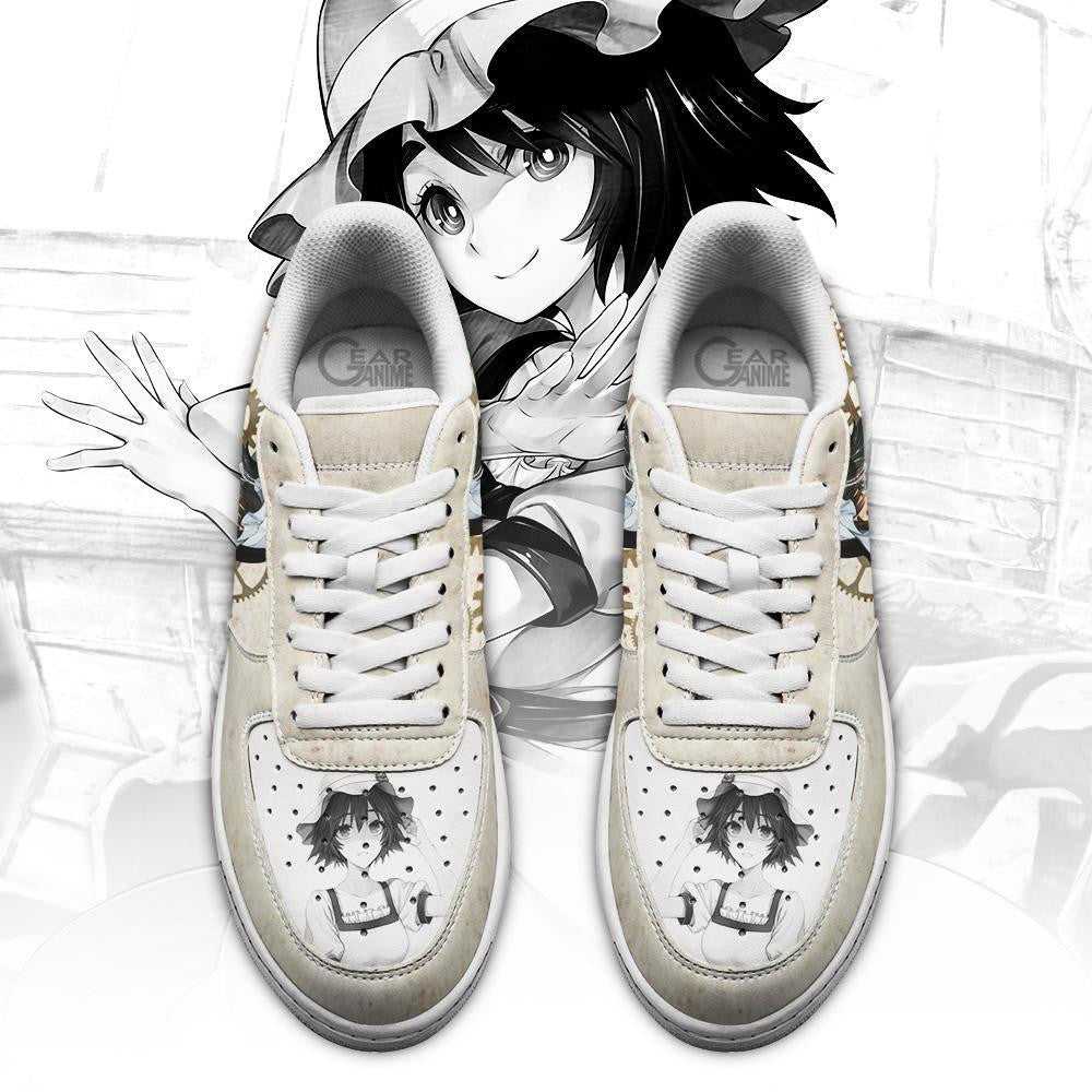 Baskets Anime Mayuri Shiina en Cuir Chaussures Basses Unisexes Anime Manga