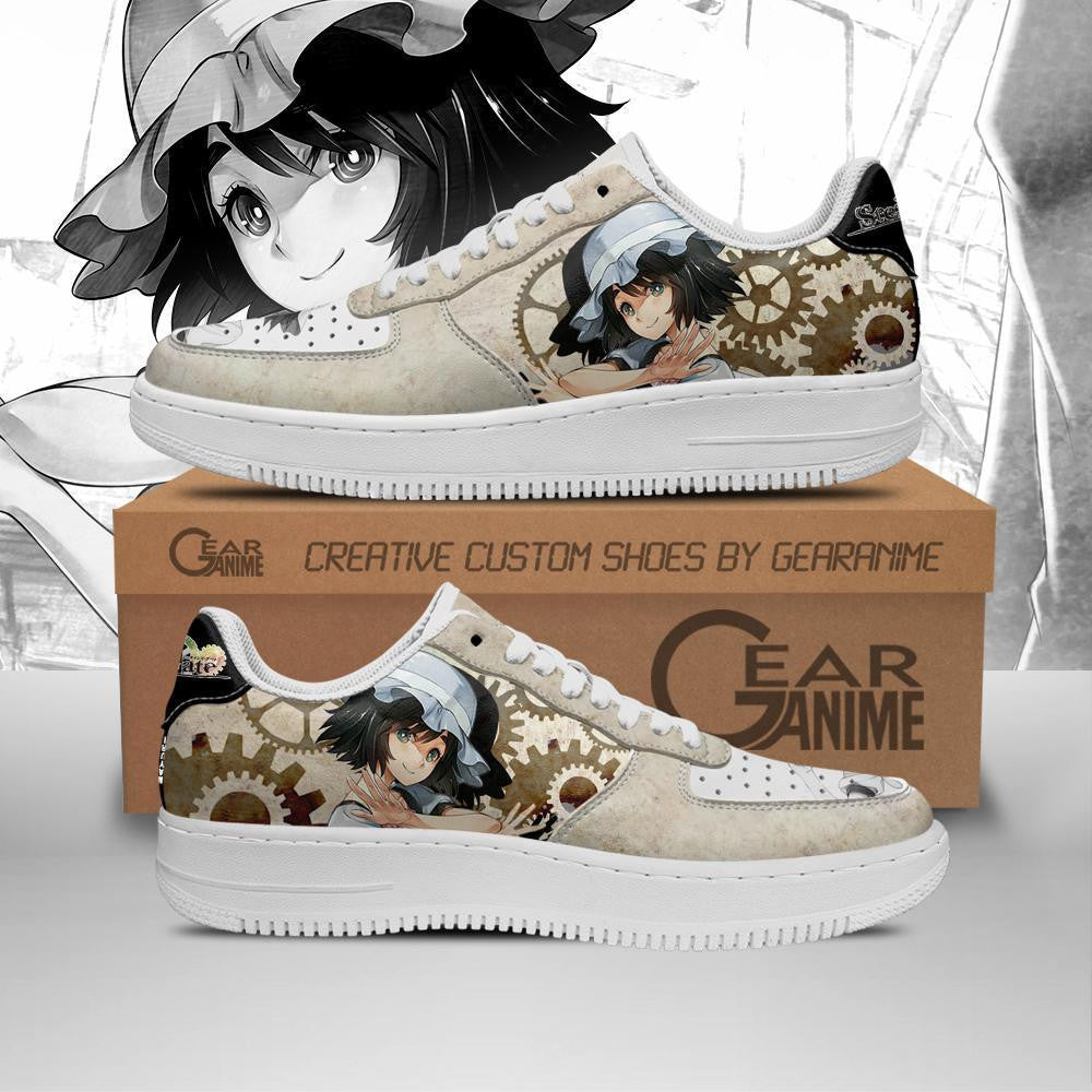 Baskets Anime Mayuri Shiina en Cuir Chaussures Basses Unisexes Anime Manga