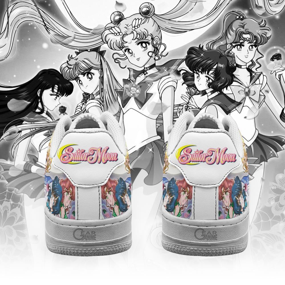 Baskets Anime Sailor Moon Team en Cuir Chaussures Basses Unisexes Anime Manga