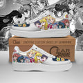 Baskets Anime Sailor Moon Team en Cuir Chaussures Basses Unisexes Anime Manga