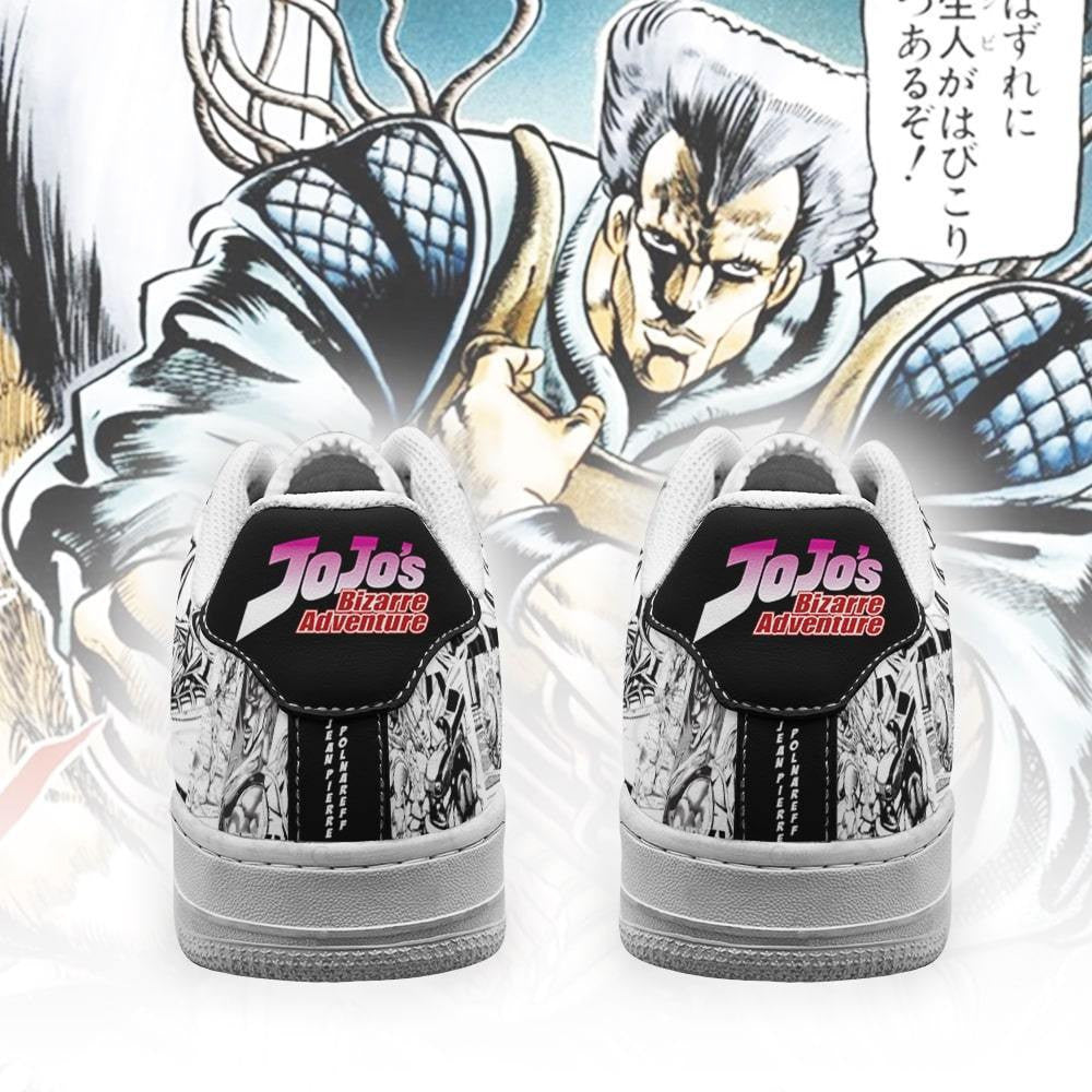 Baskets Anime Jean Pierre Polnareff en Cuir Chaussures Basses Unisexes Anime Manga