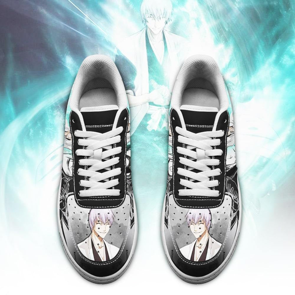 Baskets Anime Gin Ichimaru en Cuir Chaussures Basses Unisexes Anime Manga
