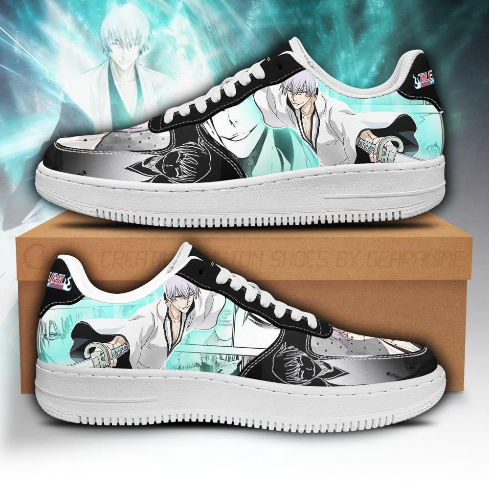 Baskets Anime Gin Ichimaru en Cuir Chaussures Basses Unisexes Anime Manga