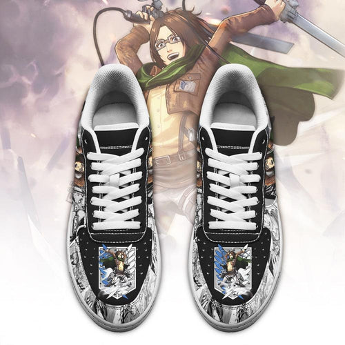 Baskets Anime AOT Zoe Hange en Cuir Chaussures Basses Unisexes Anime Manga