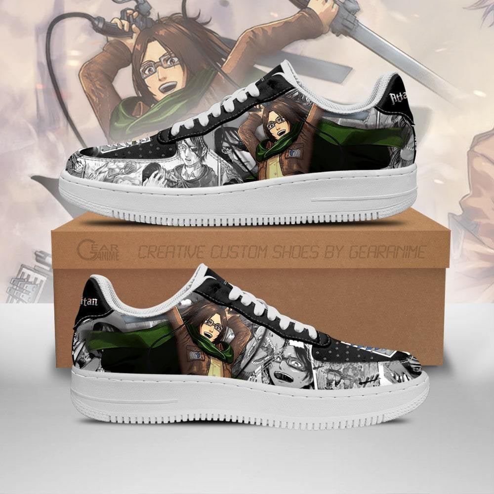 Baskets Anime AOT Zoe Hange en Cuir Chaussures Basses Unisexes Anime Manga