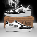 Baskets Anime Ken Kaneki BW en Cuir Chaussures Basses Unisexes Tokyo Ghoul