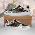 Baskets Anime AOT Scout Erwin en Cuir Chaussures Basses Unisexes Anime Manga