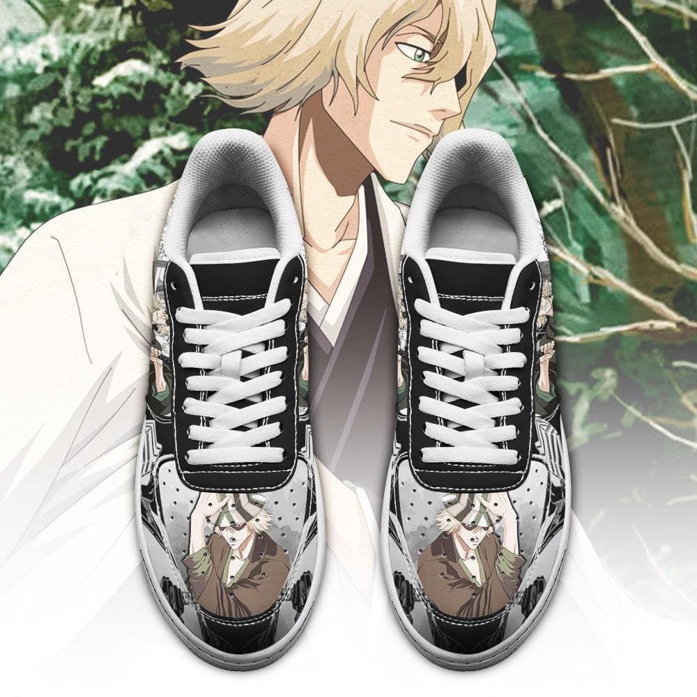 Baskets Anime Urahara Kisuke en Cuir Chaussures Basses Unisexes Anime Manga
