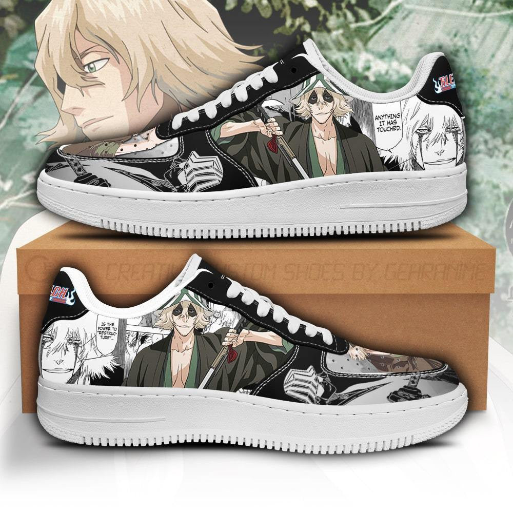 Baskets Anime Urahara Kisuke en Cuir Chaussures Basses Unisexes Anime Manga