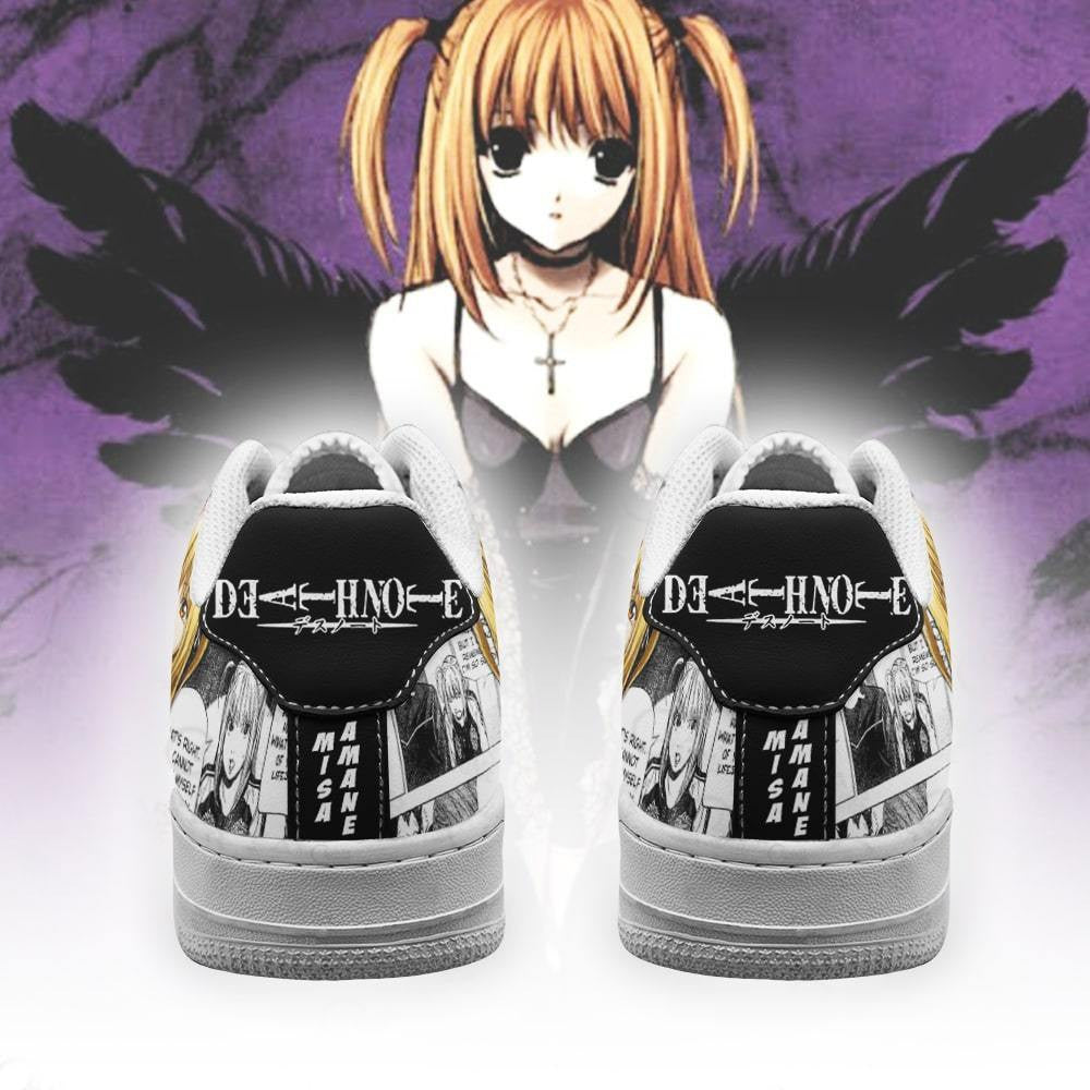 Baskets Anime Misa Amane en Cuir Chaussures Basses Unisexes Anime Manga
