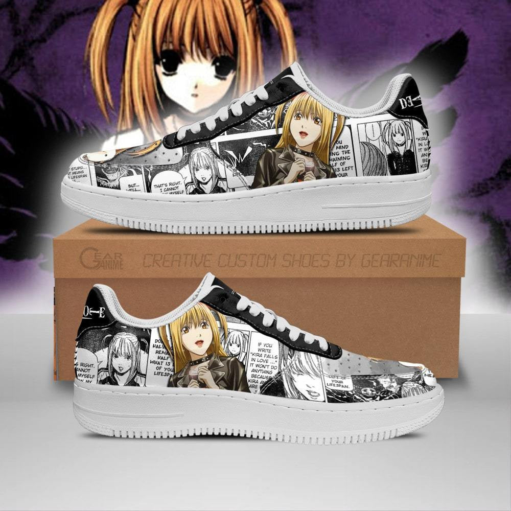 Baskets Anime Misa Amane en Cuir Chaussures Basses Unisexes Anime Manga