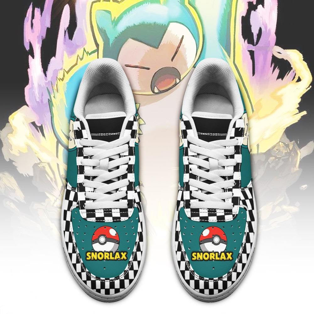 Baskets Anime Snorlax en Cuir Chaussures Basses Unisexes Anime Manga