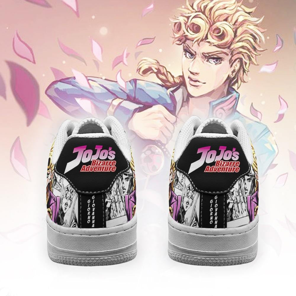 Baskets Anime Giorno Giovanna en Cuir Chaussures Basses Unisexes Anime Manga