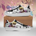 Baskets Anime Giorno Giovanna en Cuir Chaussures Basses Unisexes Anime Manga