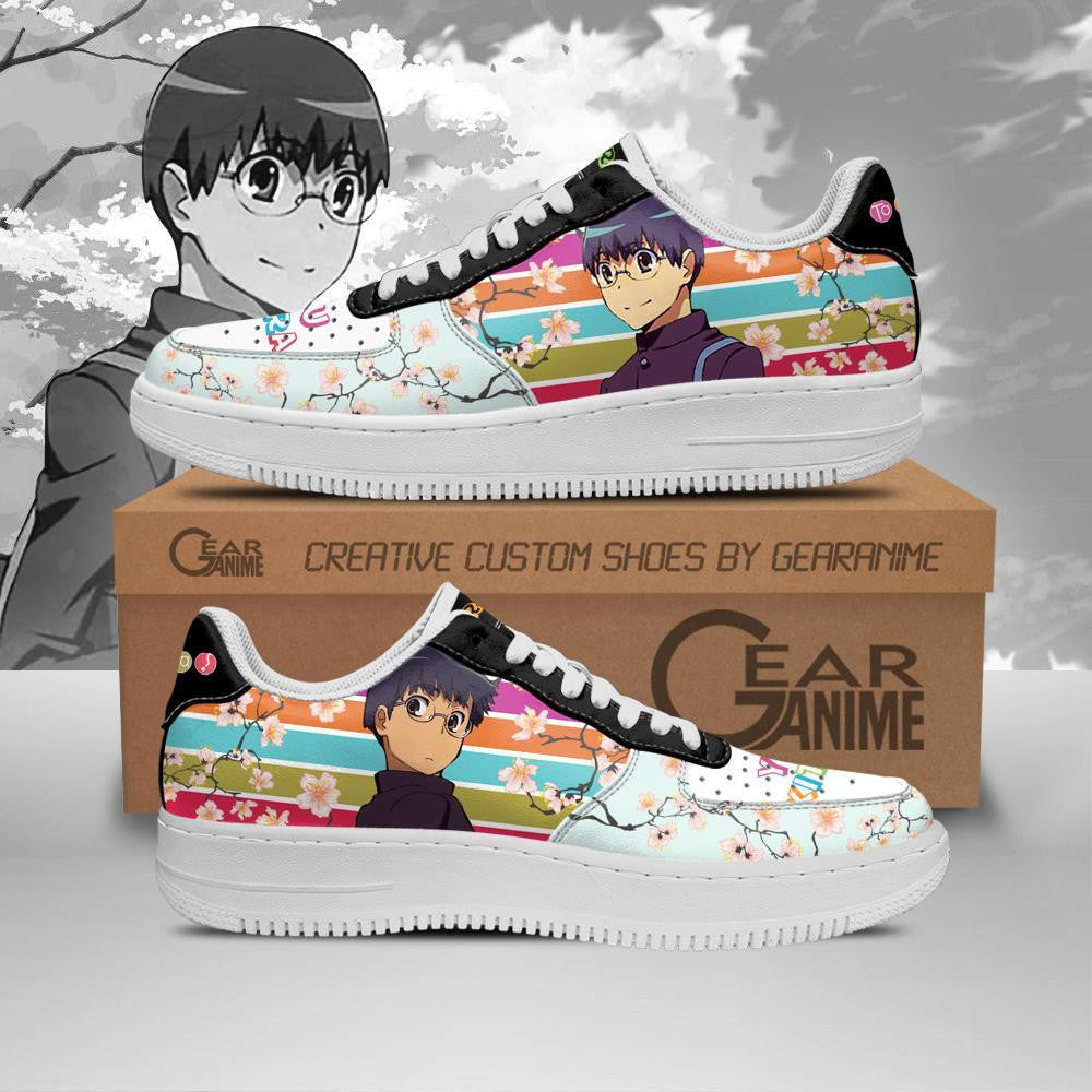 Baskets Anime Yusaku Kitamura en Cuir Chaussures Basses Unisexes Anime Manga