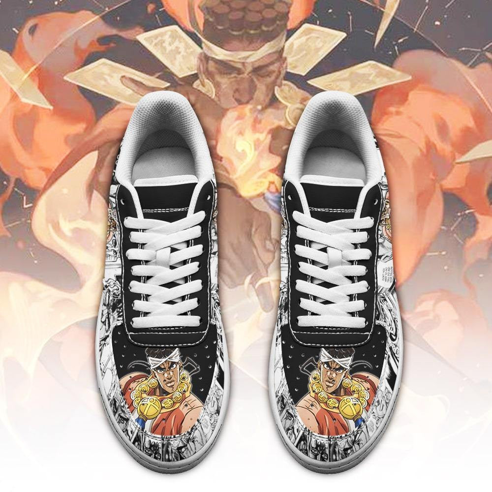 Baskets Anime Muhammad Avdol en Cuir Chaussures Basses Unisexes Anime Manga