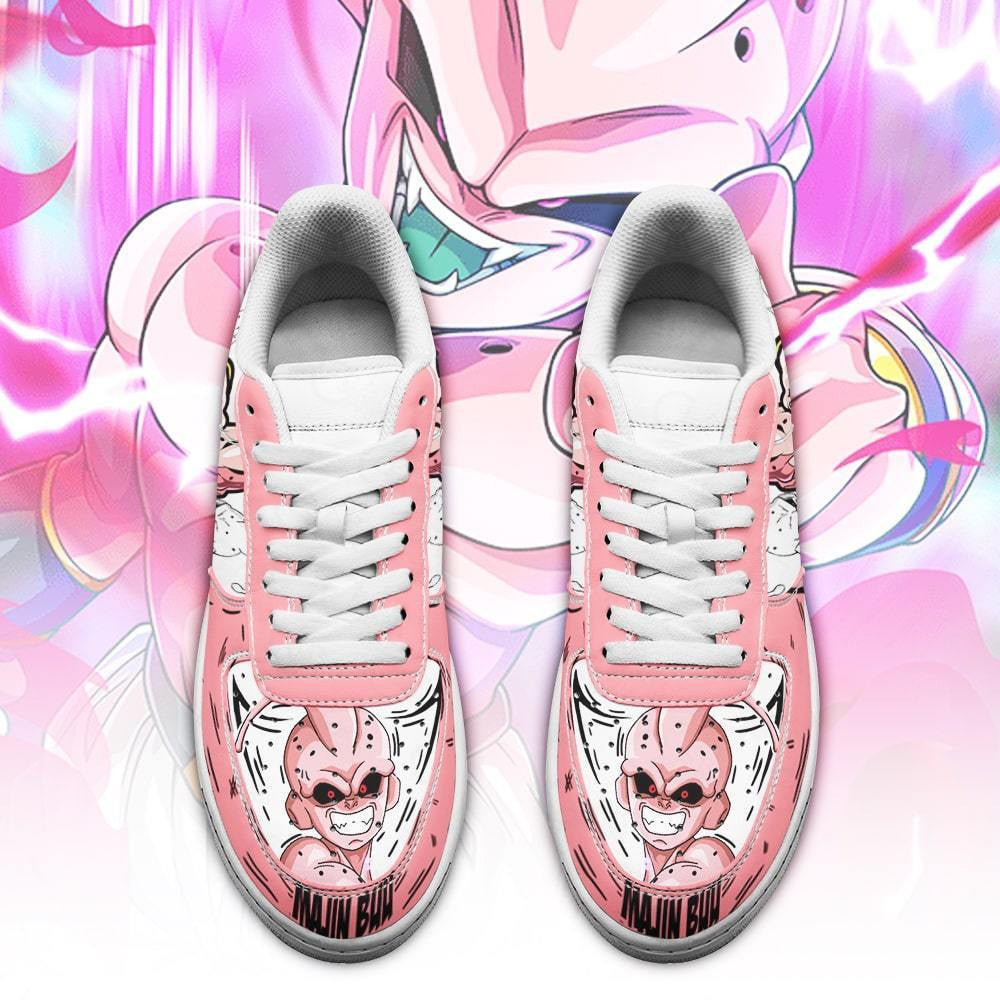 Baskets Anime Majin Buu en Cuir Chaussures Basses Unisexes Anime Manga