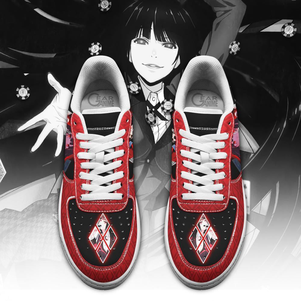 Baskets Anime Yumeko Jabami en Cuir Chaussures Basses Unisexes Anime Manga