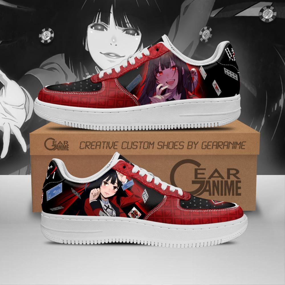 Baskets Anime Yumeko Jabami en Cuir Chaussures Basses Unisexes Anime Manga