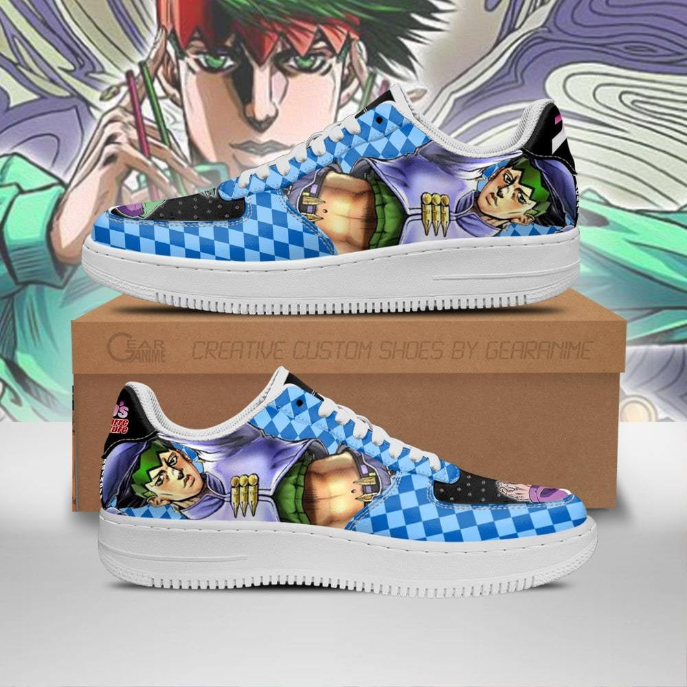 Baskets Anime Rohan Kishibe en Cuir Chaussures Basses Unisexes Anime Manga