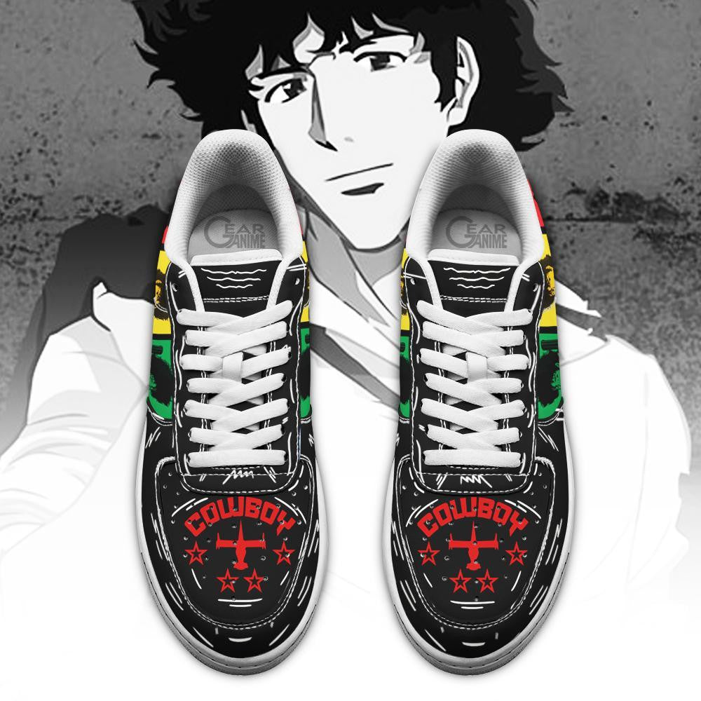 Baskets Anime Spike Spiegel en Cuir Chaussures Basses Unisexes Anime Manga