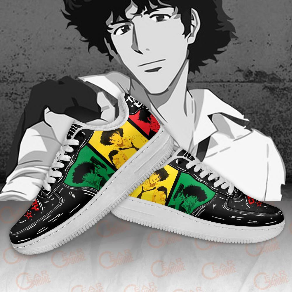 Baskets Anime Spike Spiegel en Cuir Chaussures Basses Unisexes Anime Manga