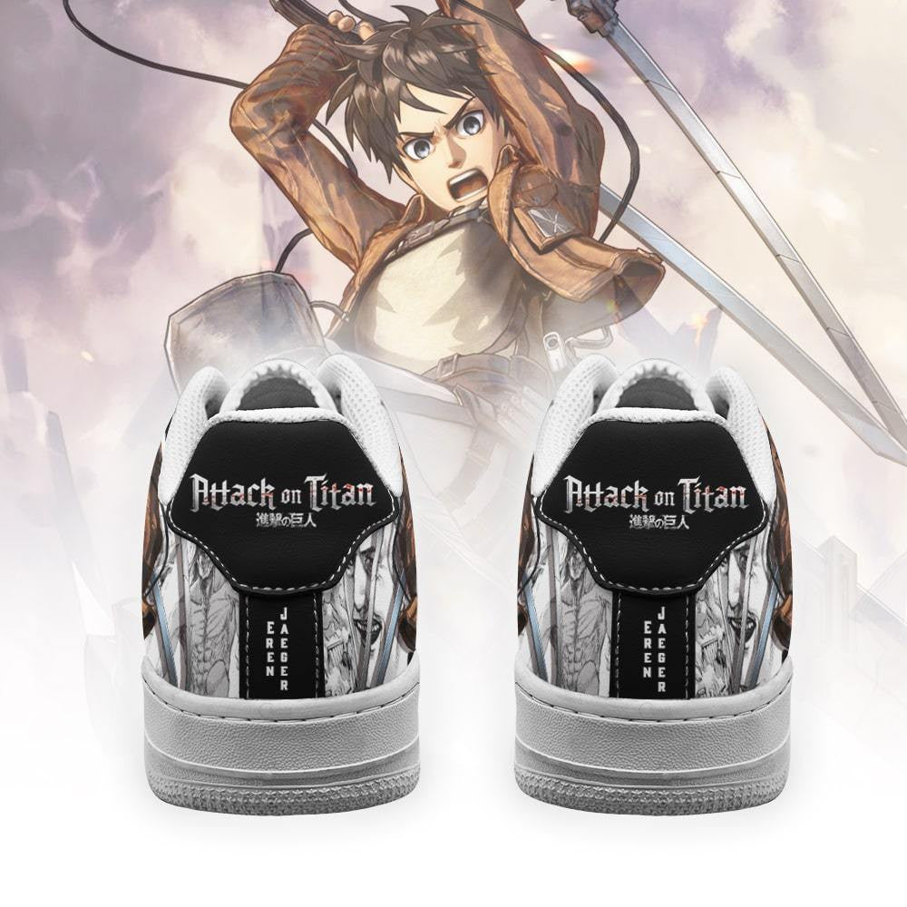 Baskets Anime AOT Eren en Cuir Chaussures Basses Unisexes Attack on Titan
