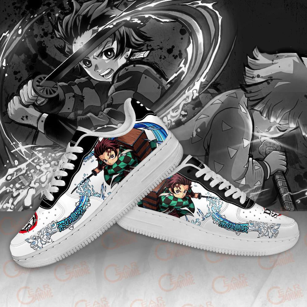 Baskets Anime Tanjiro And Zenitsu en Cuir Chaussures Basses Unisexes Demon Slayer